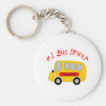#1 Bus Driver Keychain