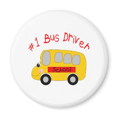 #1 Bus Driver Fridge Magnets
