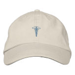 1" Caduceus Outline Embroidered Hats