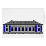 1 Cathedral Square - grey Greeting Cards