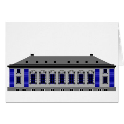 1 Cathedral Square - grey Greeting Cards by lonvig