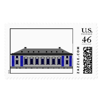 1 Cathedral Square - grey Postage by lonvig