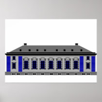 1 Cathedral Square - grey Posters