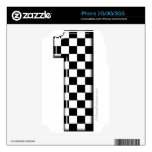 1 checkered auto racing number iPhone 2G decals