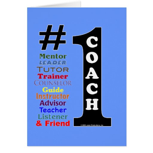 #1 Coach Card | Zazzle
