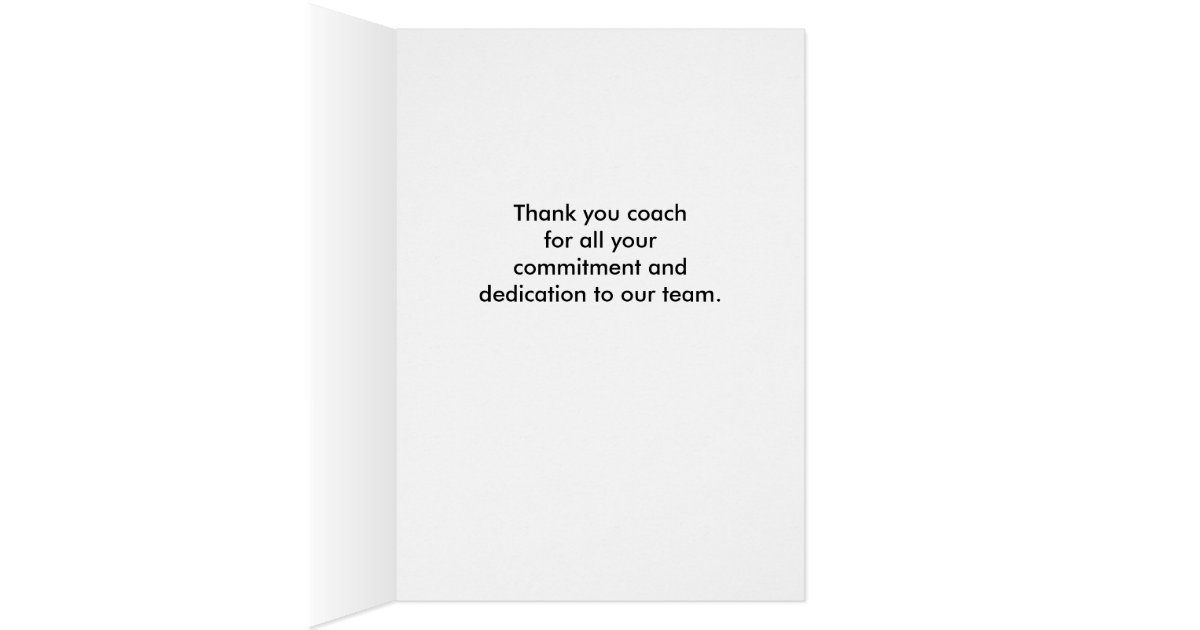 #1 Coach Card | Zazzle