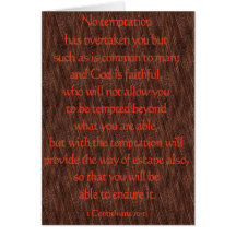 1 Corinthians 10:13 Greeting Cards