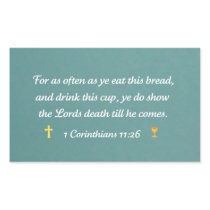 1 Corinthians 11:26 Rectangle Stickers