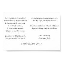 1 Corinthians 13:4-8 posters