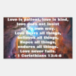 1 Corinthians 13:4-8 Sticker