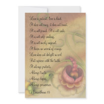 1 Corinthians 13 Love is Patient Mini Prints Invitation