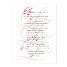 1 Corinthians 13 Post Cards