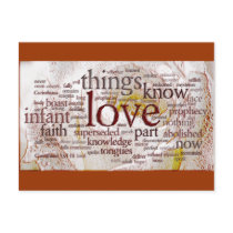 1 Corinthians 13 Rose (v1) Postcard