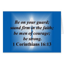 1 Corinthians 16:13 Card