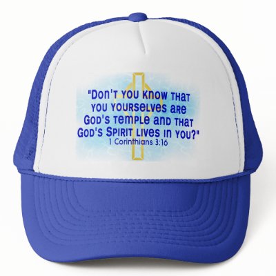 1 Corinthians 3 16 Hat by InspiredByHim