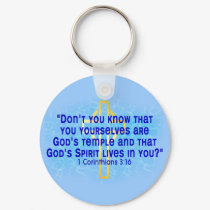 1 Corinthians 3 16 keychains