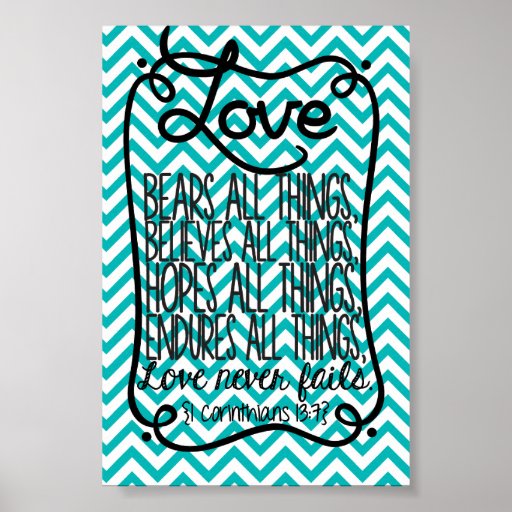 1-corinthians-love-never-fails-poster-zazzle