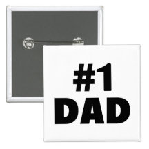 #1 Dad (Blk) Button