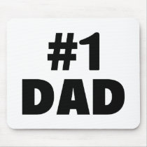 #1 Dad (Blk) mousepads by TeeZazzle #1 Dad (Blk) mousepads