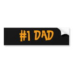 #1 DAD BUMPER STICKER