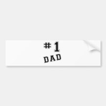 #1 Dad Bumper Stickers