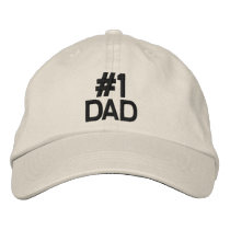 #1 DAD CAP EMBROIDERED BASEBALL CAP