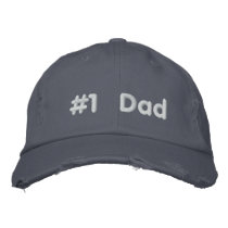#1 Dad Embroidered Hat embroidered hats