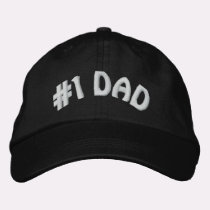 #1 Dad embroidered hats