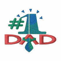 #1 Dad embroidered shirts