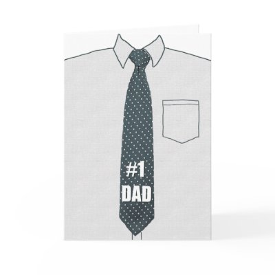 #1 Dad Father's Day card by holiday_tshirts
