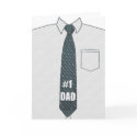 #1 Dad Father's Day card by holiday_tshirts #1 Dad Father's Day card