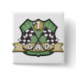 #1 Dad Father's Day Race Fan buttons