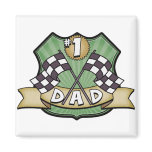 #1 Dad Father's Day Race Fan magnets