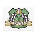#1 Dad Father's Day Race Fan postcards