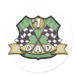 #1 Dad Father's Day Race Fan stickers