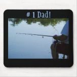 # 1 Dad!, Fishing man mousepads