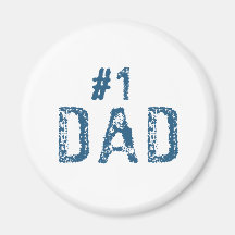 #1 Dad Fridge Magnet