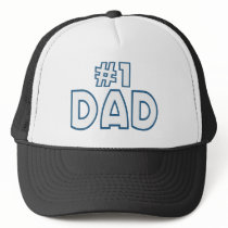 #1 Dad Trucker Hats