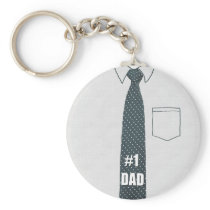 #1 Dad Key Chain