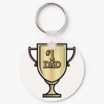 #1 Dad keychains by holiday_tshirts #1 Dad keychains