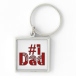 #1 Dad Keychain