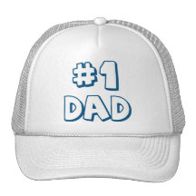 #1 Dad Number One Dad Father's Day Gifts Trucker Hat