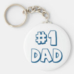 #1 Dad Number One Dad Father's Day Gifts Keychains
