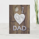 #1 Dad on Wood Photo Frame Card - #1 Dad spelled out with slotted screws on a wooden background with a heart cut-out for you to upload a favorite photo into! Great for Father's Day, especially for father's who are into woodworking and carpentry!
