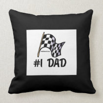 #1 Dad Pillow Racing Flag pillows