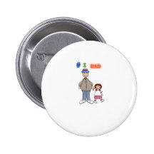 #1 Dad Pinback Button