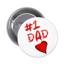 #1 Dad Pinback Button