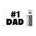 #1 Dad Postage Stamps