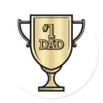 #1 Dad stickers by holiday_tshirts #1 Dad stickers