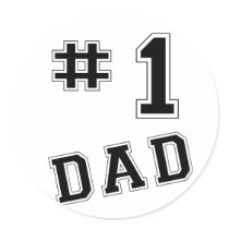 #1 Dad stickers